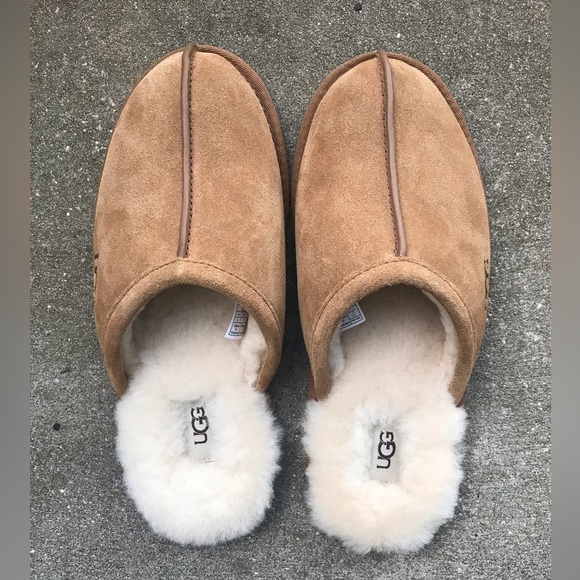 UGG Pearle Scuff Shearling Slippers- NWOT- men’s 8/ women’s 10 - Picture 16 of 16